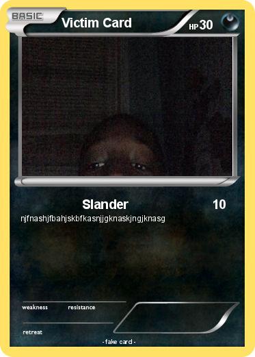 Pokemon Victim Card