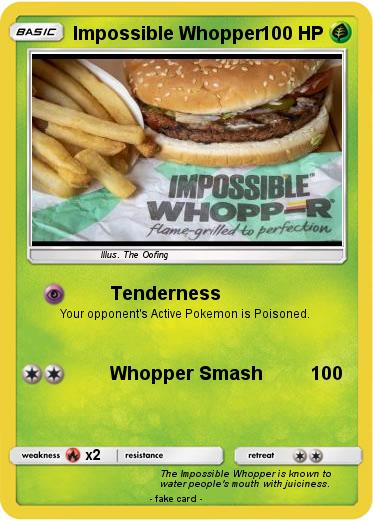 Pokemon Impossible Whopper