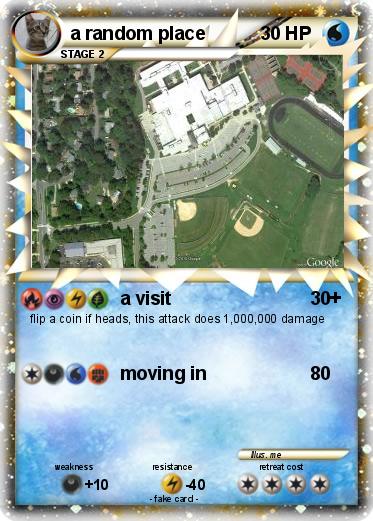 Pokemon a random place