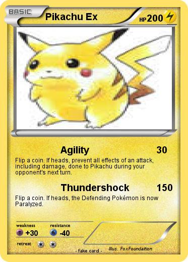 Pokemon Pikachu Ex