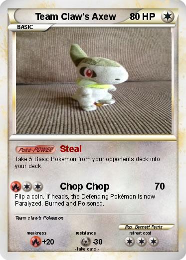 Pokemon Team Claw's Axew