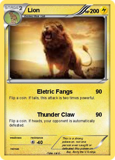 Pokemon Lion