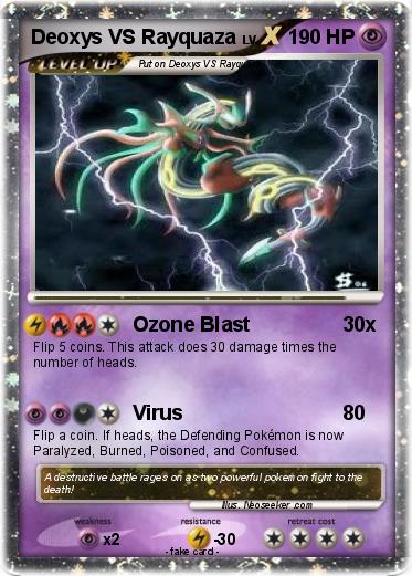Pokemon Deoxys VS Rayquaza