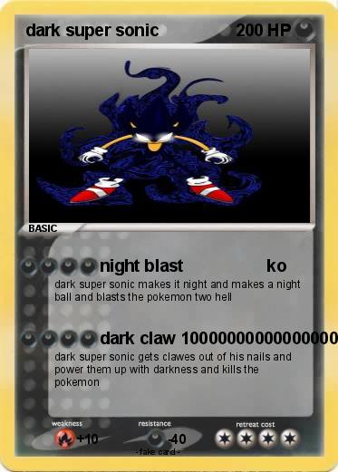 Pokemon dark super sonic