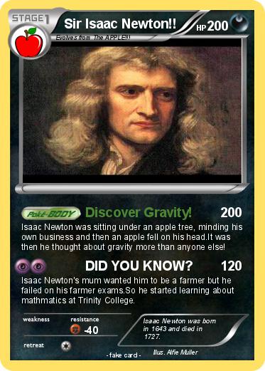 Pokemon Sir Isaac Newton!!
