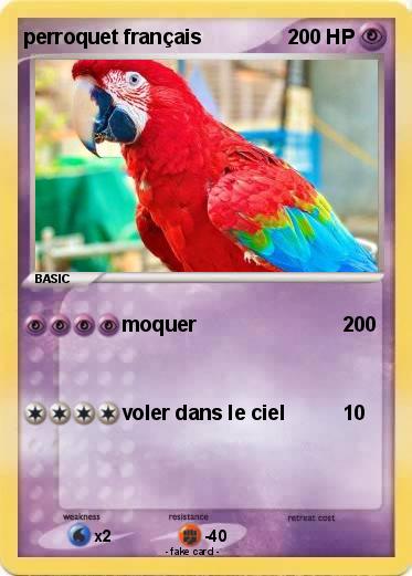 Pokemon perroquet français