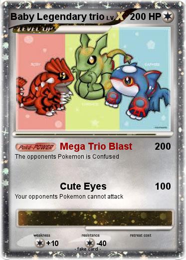 Pokemon Baby Legendary trio