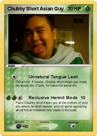 Pokemon Chubby Short Asian Guy