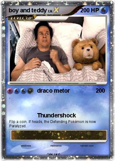 Pokemon boy and teddy