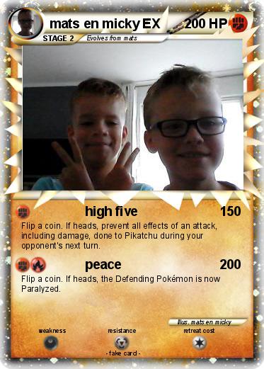 Pokemon mats en micky EX