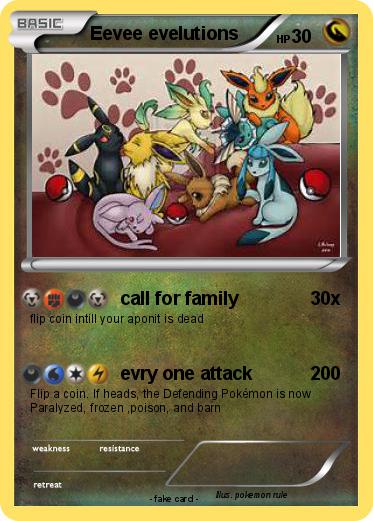 Pokemon Eevee evelutions