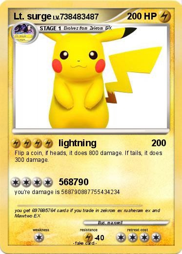 Pokemon Lt. surge