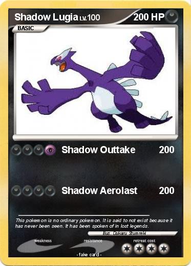 Pokemon Shadow Lugia