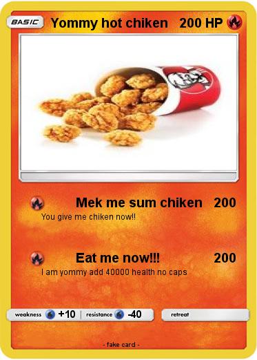 Pokemon Yommy hot chiken
