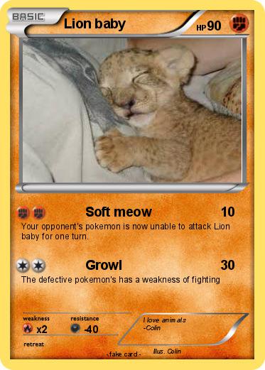 Pokemon Lion baby