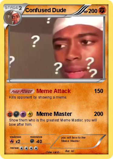 Pokemon Confused Dude