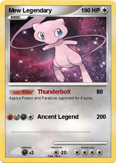 Pokemon Mew Legendary