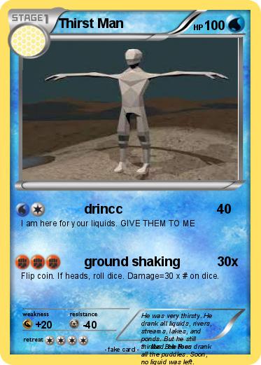 Pokemon Thirst Man