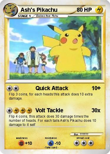Pokemon Ash's Pikachu