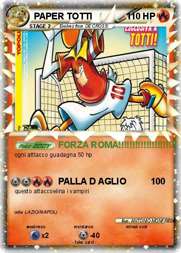 Pokemon PAPER TOTTI