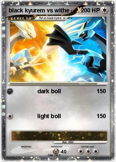 Pokemon black kyurem vs withe