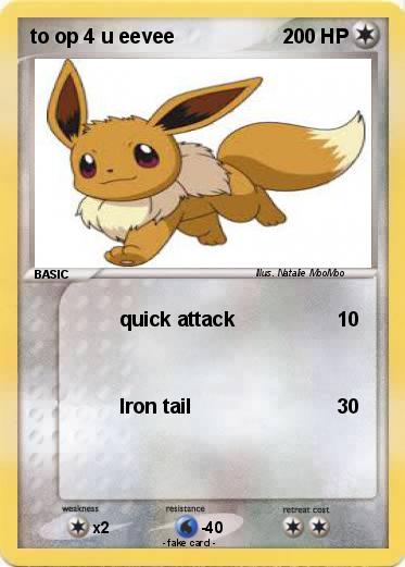 Pokemon to op 4 u eevee