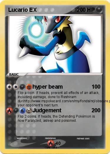 Pokemon Lucario EX