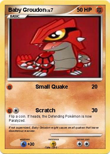 Pokemon Baby Groudon