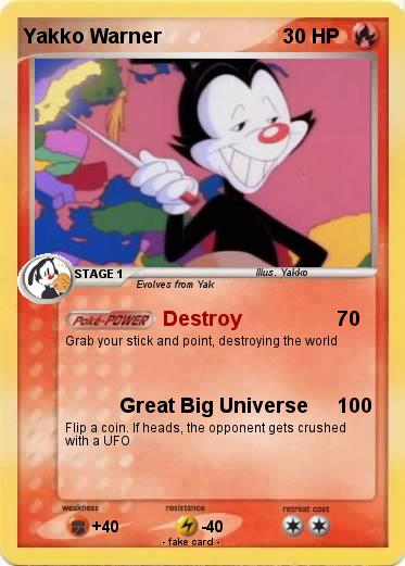 Pokemon Yakko Warner