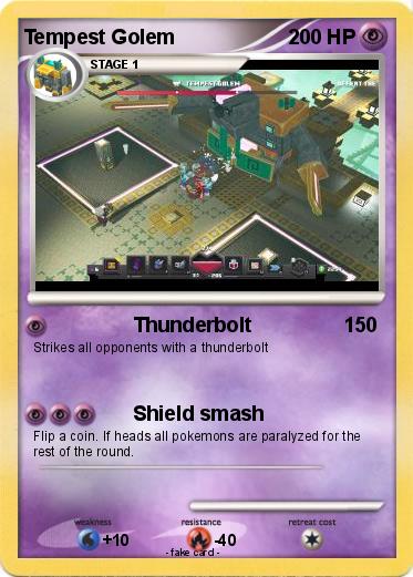 Pokemon Tempest Golem