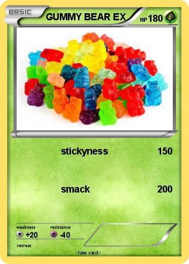 Pokemon GUMMY BEAR EX