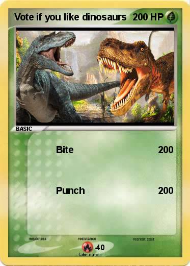 Pokemon Vote if you like dinosaurs