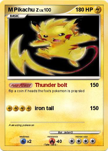 Pokemon M Pikachu z