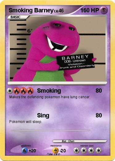 Pokemon Smoking Barney