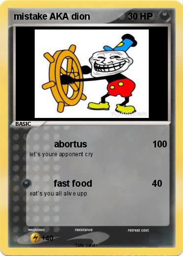 Pokemon mistake AKA dion