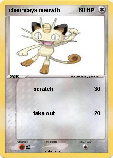 Pokemon chaunceys meowth