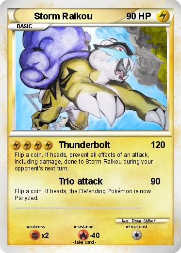 Pokemon Storm Raikou