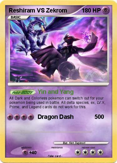 Pokemon Reshiram VS Zekrom