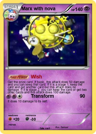 Pokemon Marx with nova