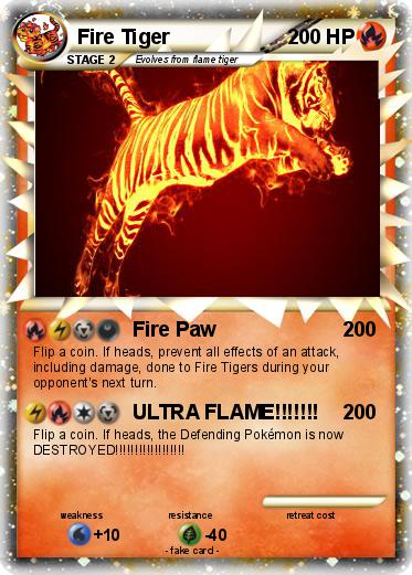 Pokemon Fire Tiger