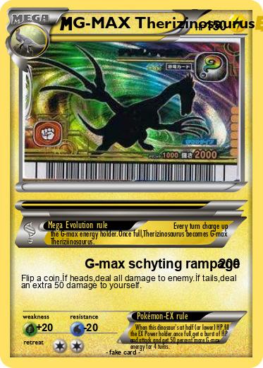 Pokemon G-MAX Therizinosaurus