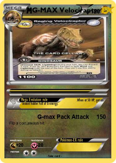 Pokemon G-MAX Velociraptor
