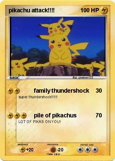Pokemon pikachu attack!!!!