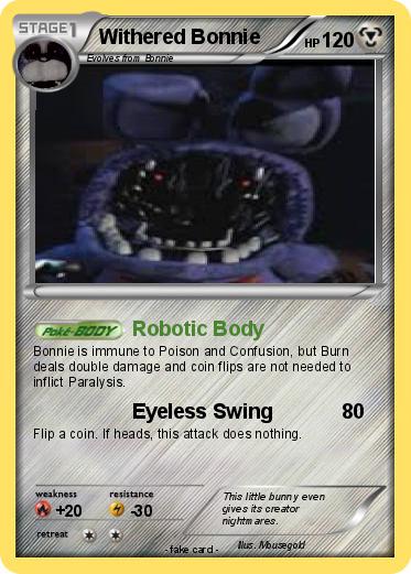 Pokemon Withered Bonnie