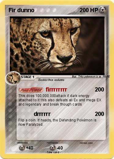 Pokemon Fir dunno