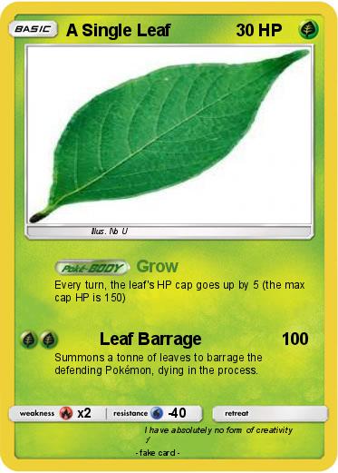 Pokemon A Single Leaf