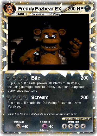 Pokemon Freddy Fazbear EX