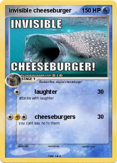 Pokemon invisible cheeseburger