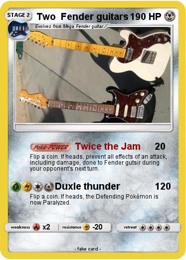 Pokemon Two  Fender guitars