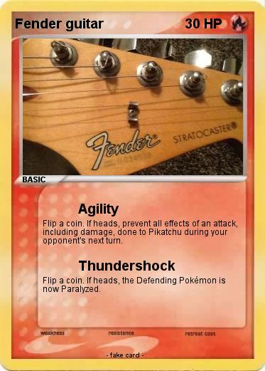 Pokemon Fender guitar